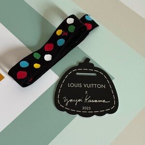 Yayoi Kusama X Louis Vuitton 2023 ribbon and pumpkin card